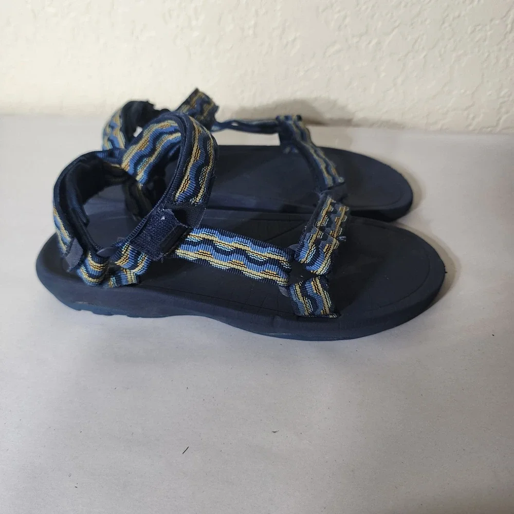 Teva Hurricane XLT2 Navy Blue Geometric Strappy Hiking Sandals 1019390Y Kids 6